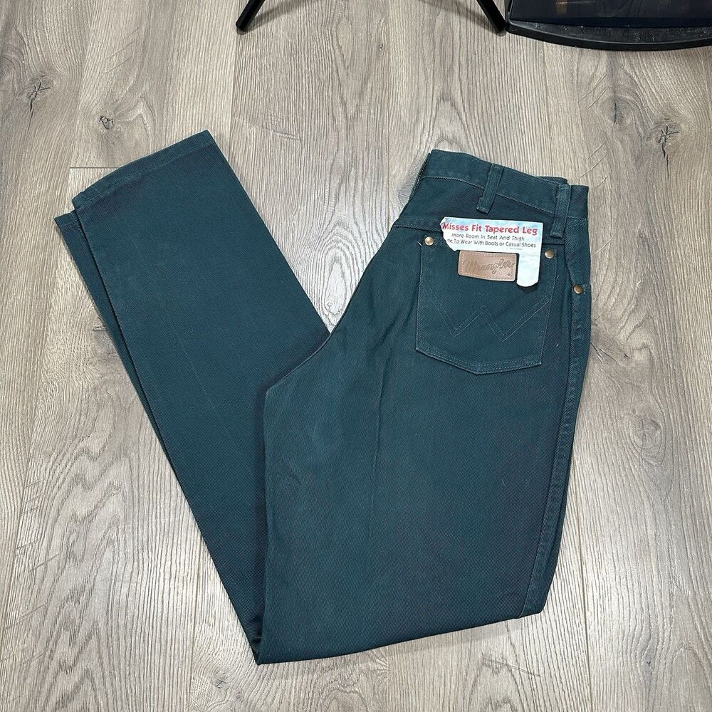 Deadstock NWT Wrangler Cowboy Cut Tapered Leg 14 MWL Woman’s Vintage Green 28x34
